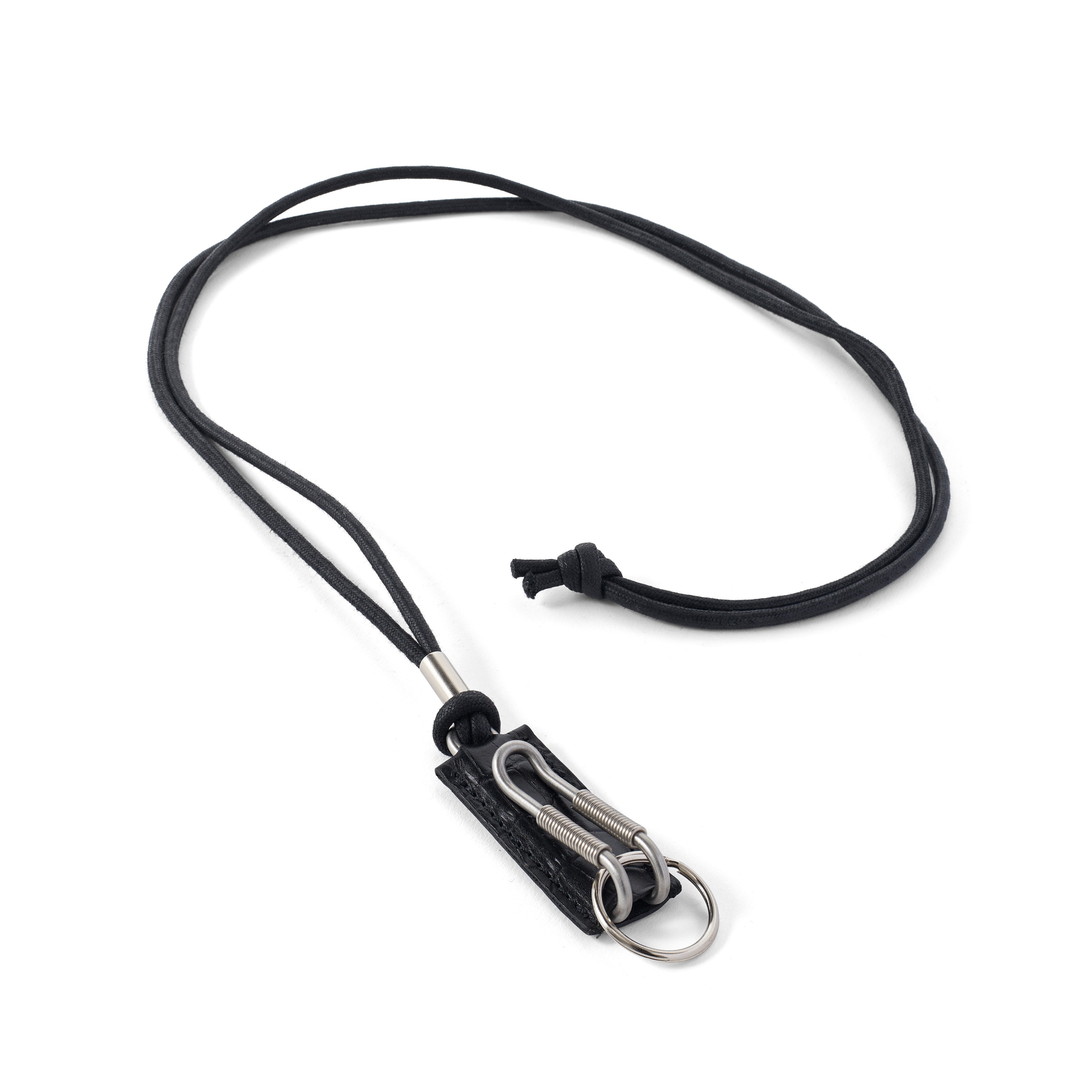CLIX - SPRING CLIP NECK HOLDER | CROCO GRAIN