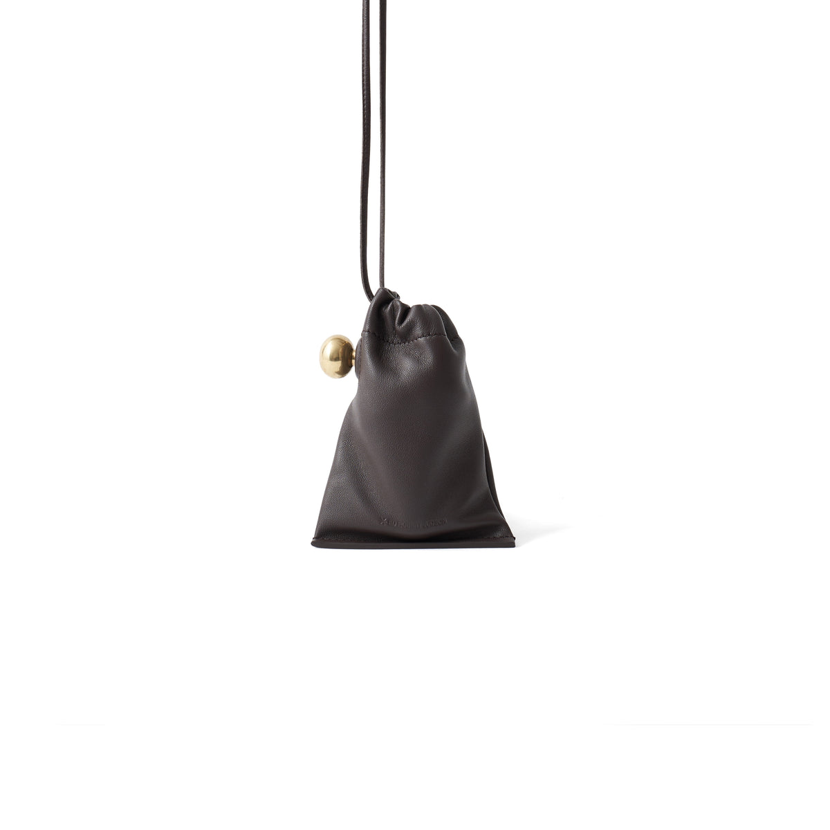 BRATON - BRASS BALL DRAWSTRING POUCH
