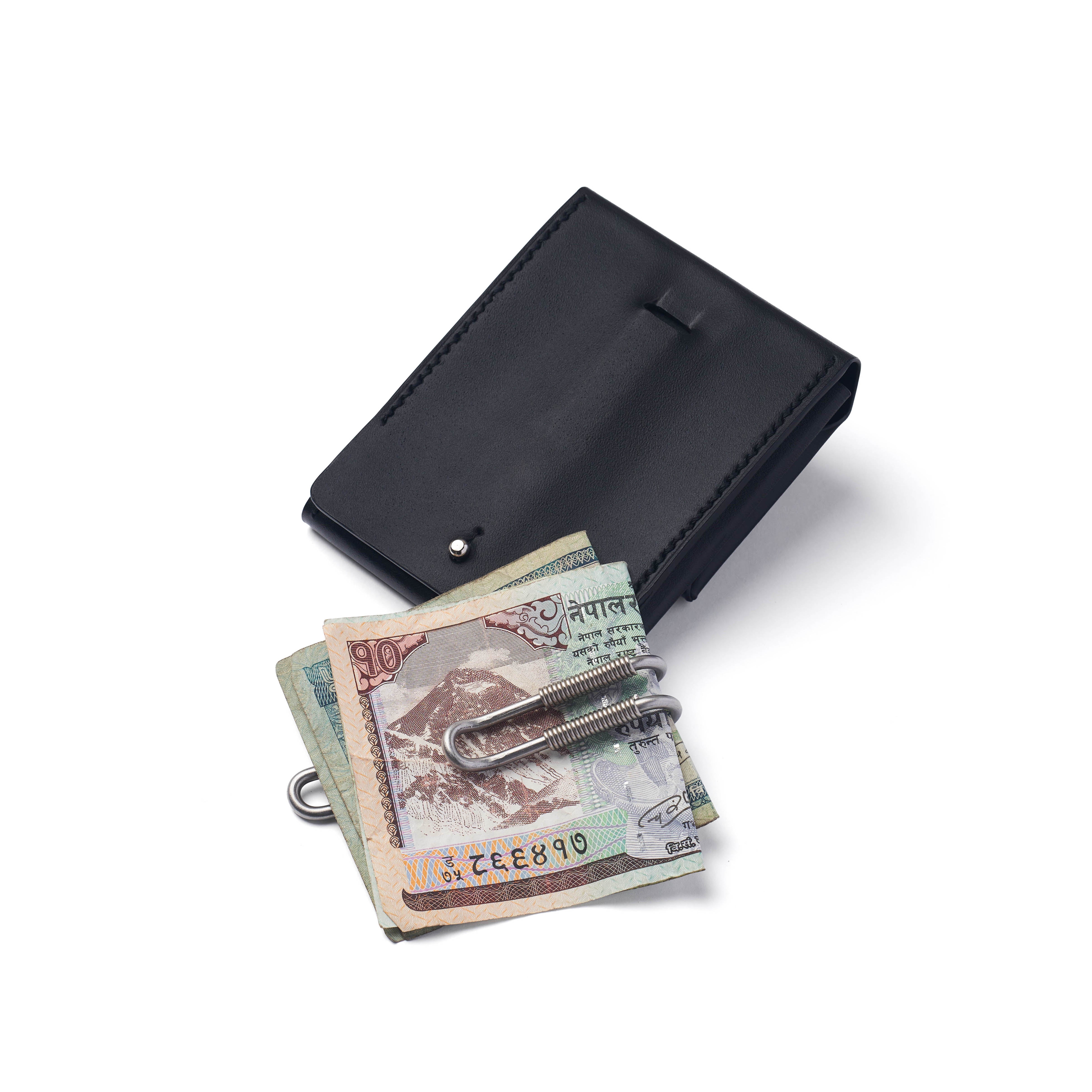 HUGHES - COIL SPRING MONEY CLIP & COIN CASE