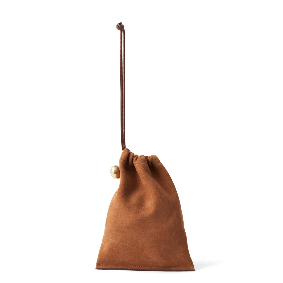 BRATON - BRASS BALL DRAWSTRING BAG