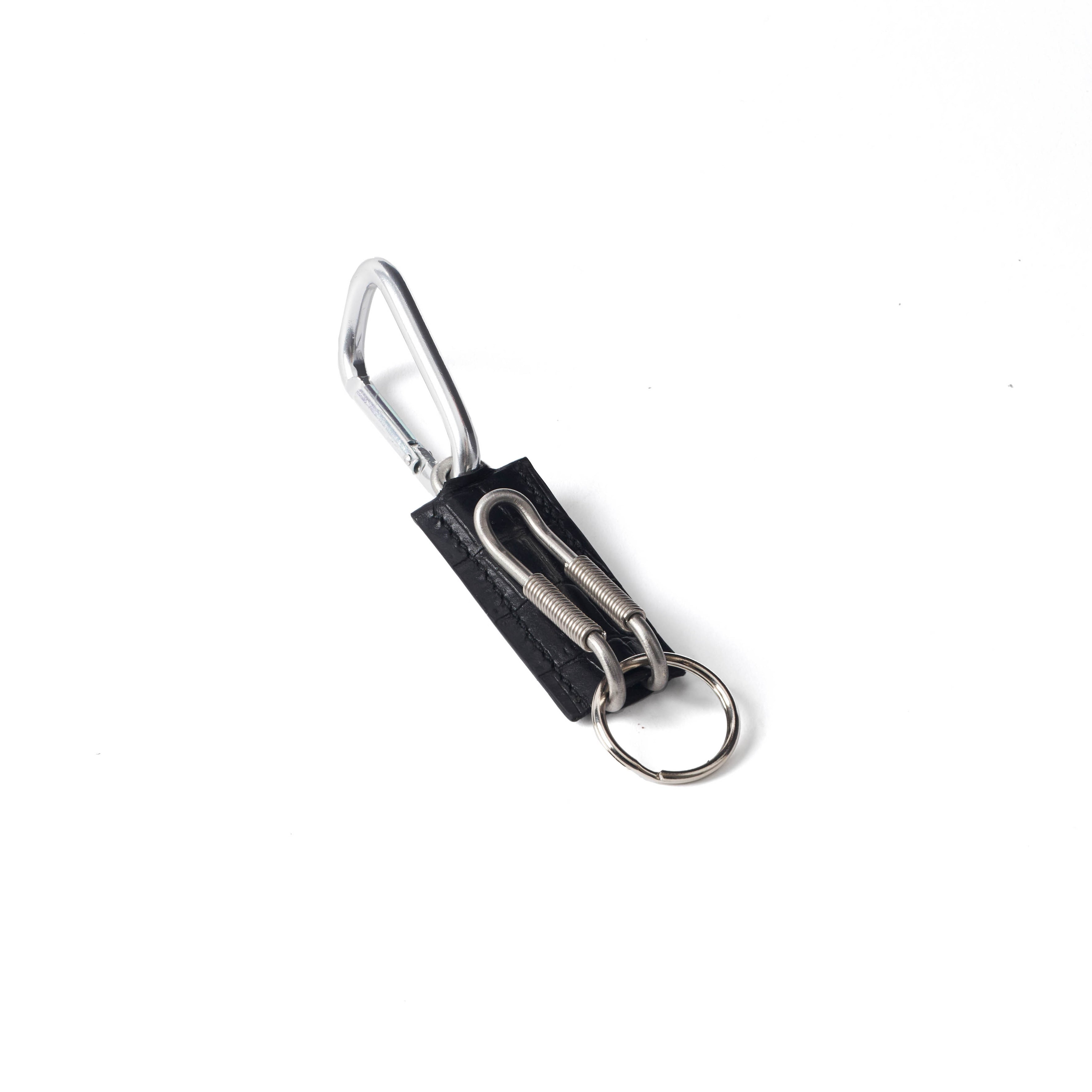 CLIX - SPRING CLIP KEY HOLDER | CROCO GRAIN