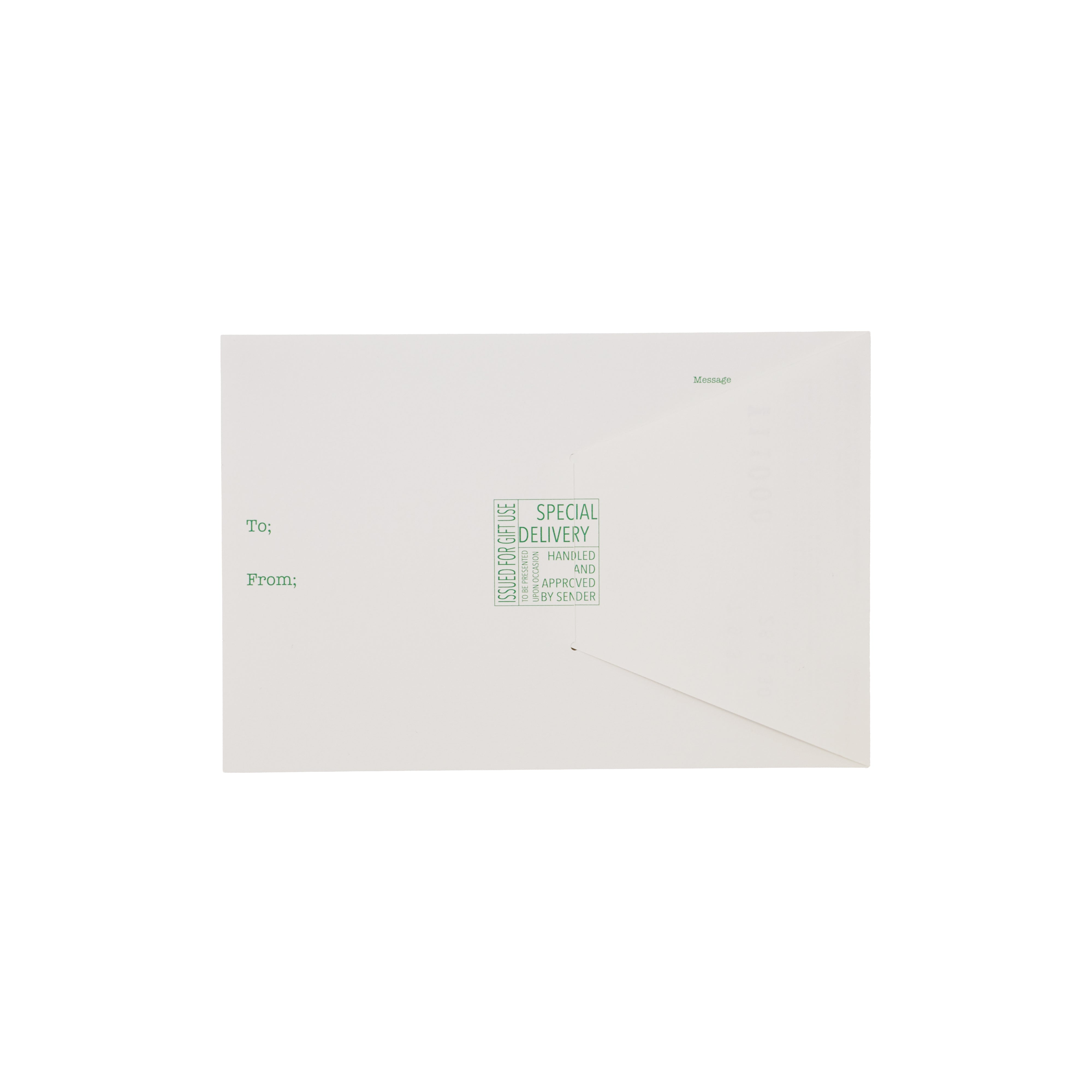 MESSAGE CARD COUPON